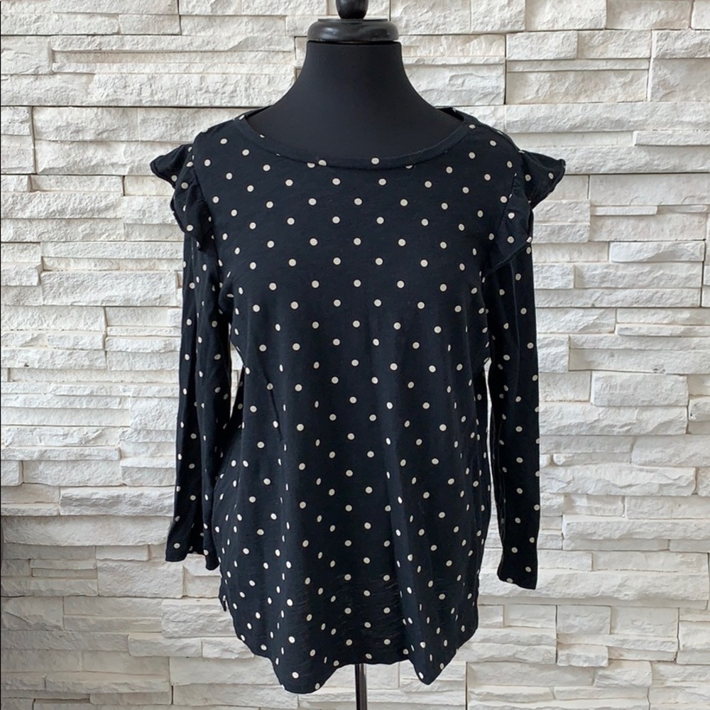 Black Polka dot top